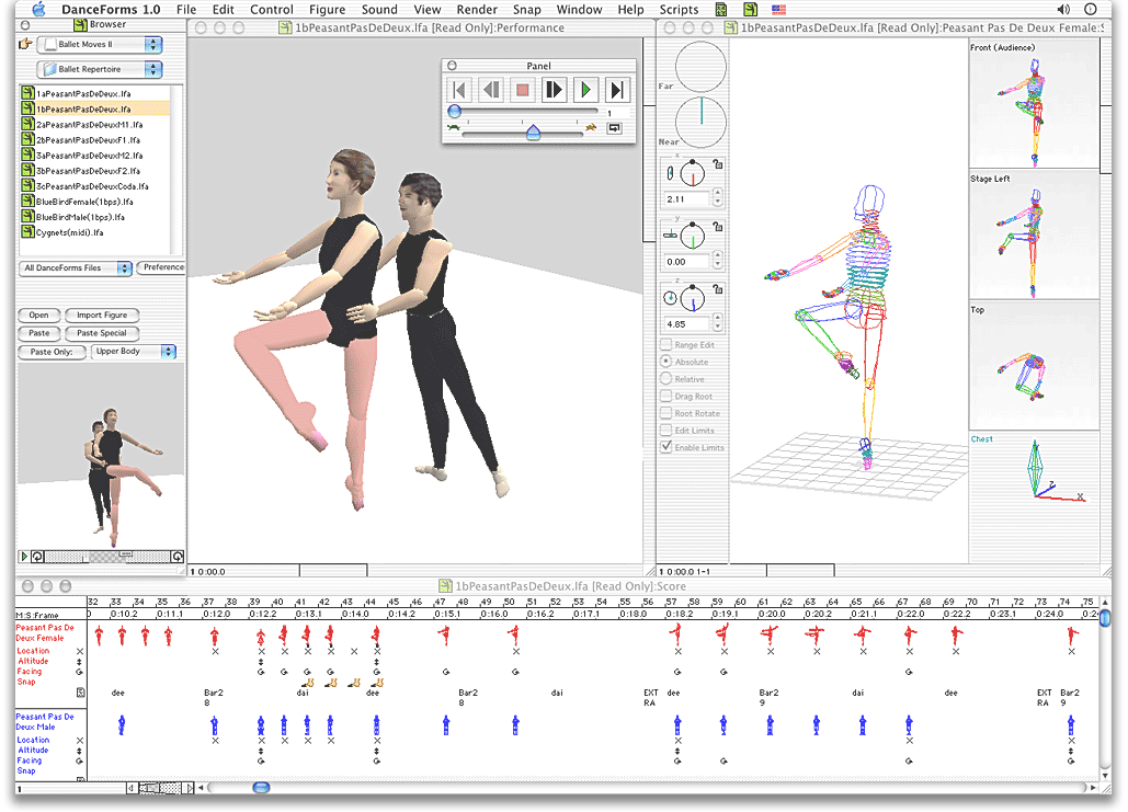 DanceForms workspace