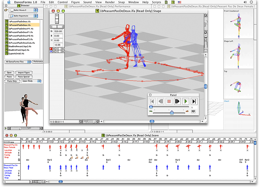 DanceForms workspace